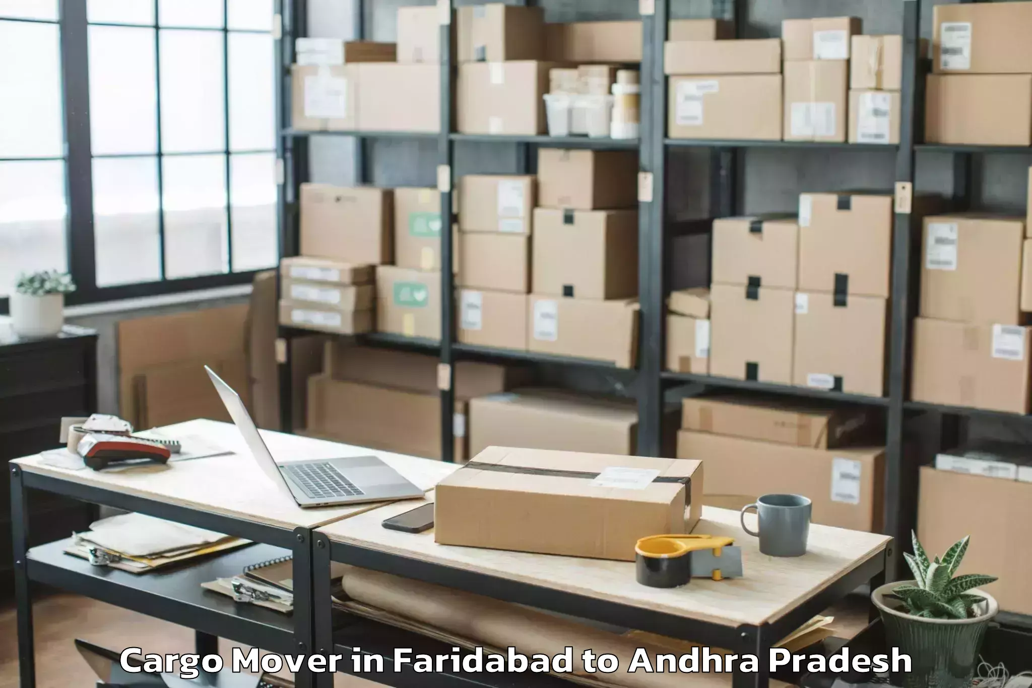 Leading Faridabad to Gampalagudem Cargo Mover Provider